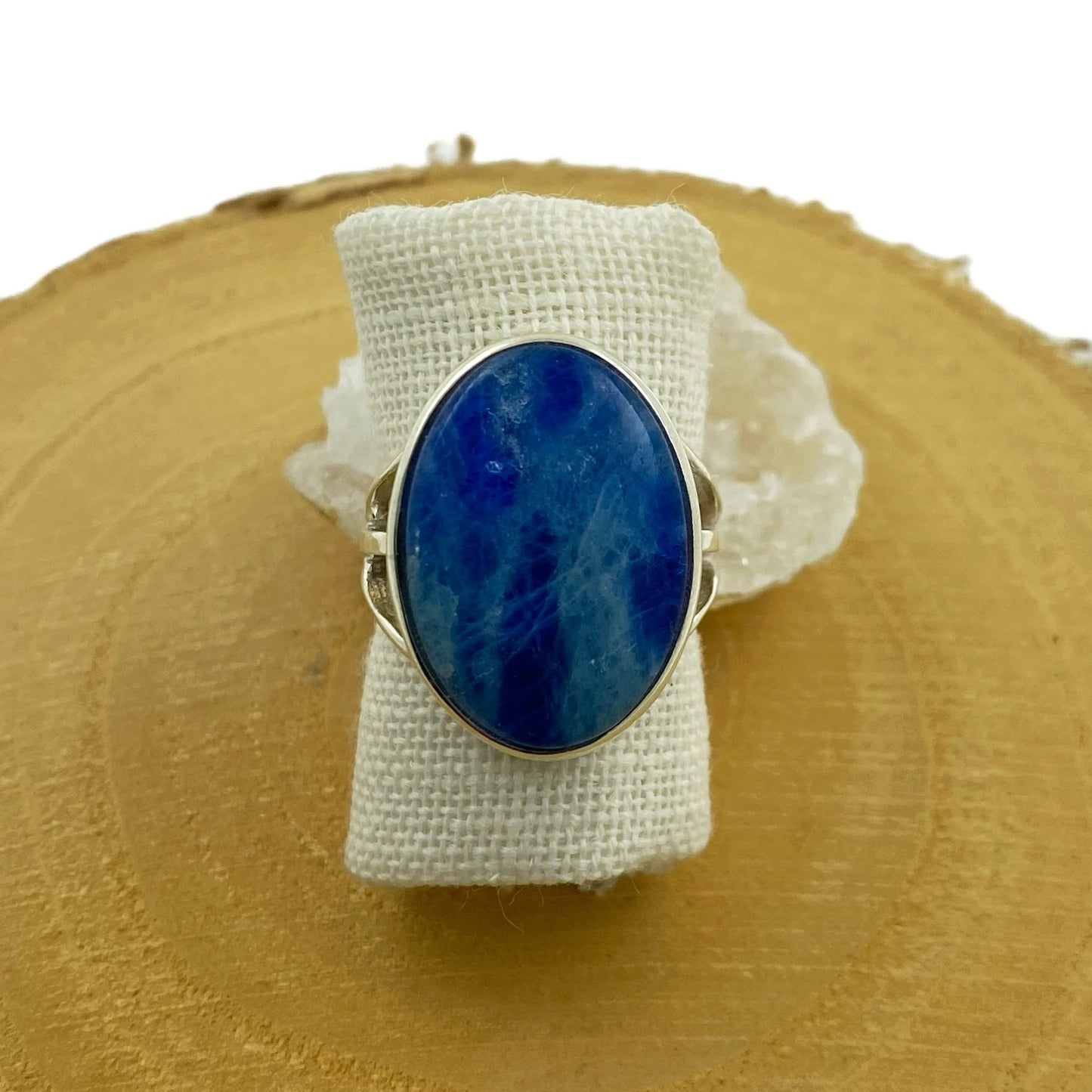 anillo afganita natural pieza única plata