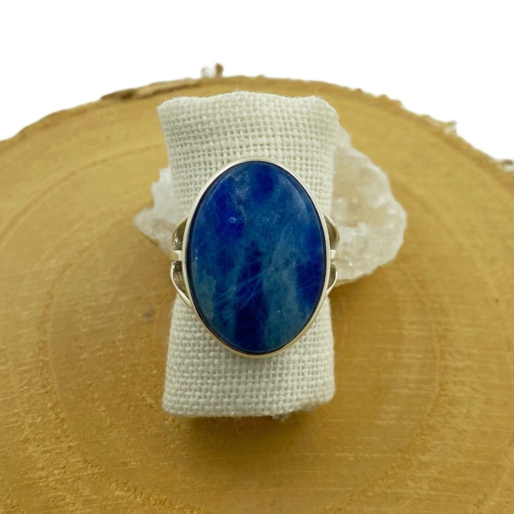 anillo afganita natural pieza única plata