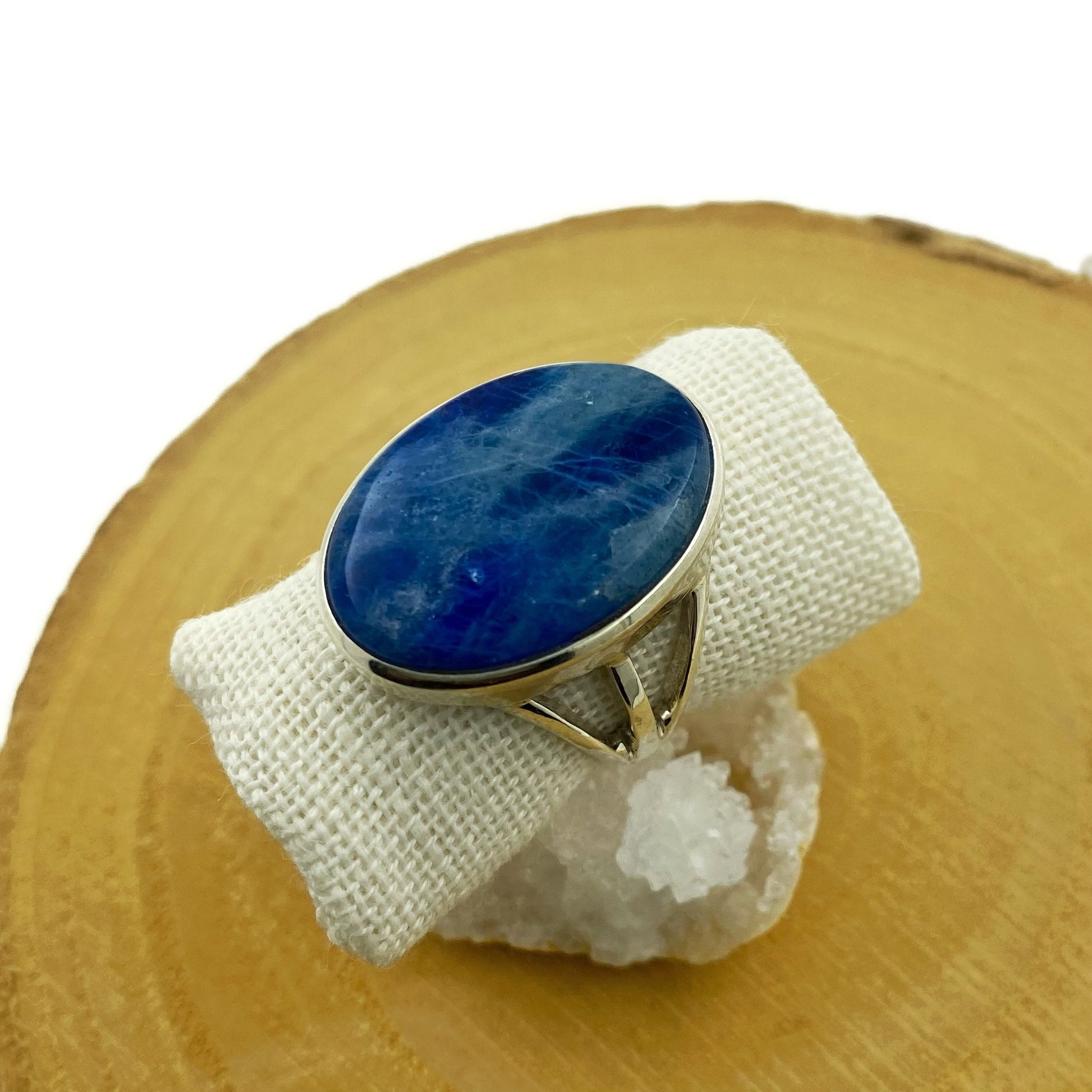 anillo afganita natural pieza única plata
