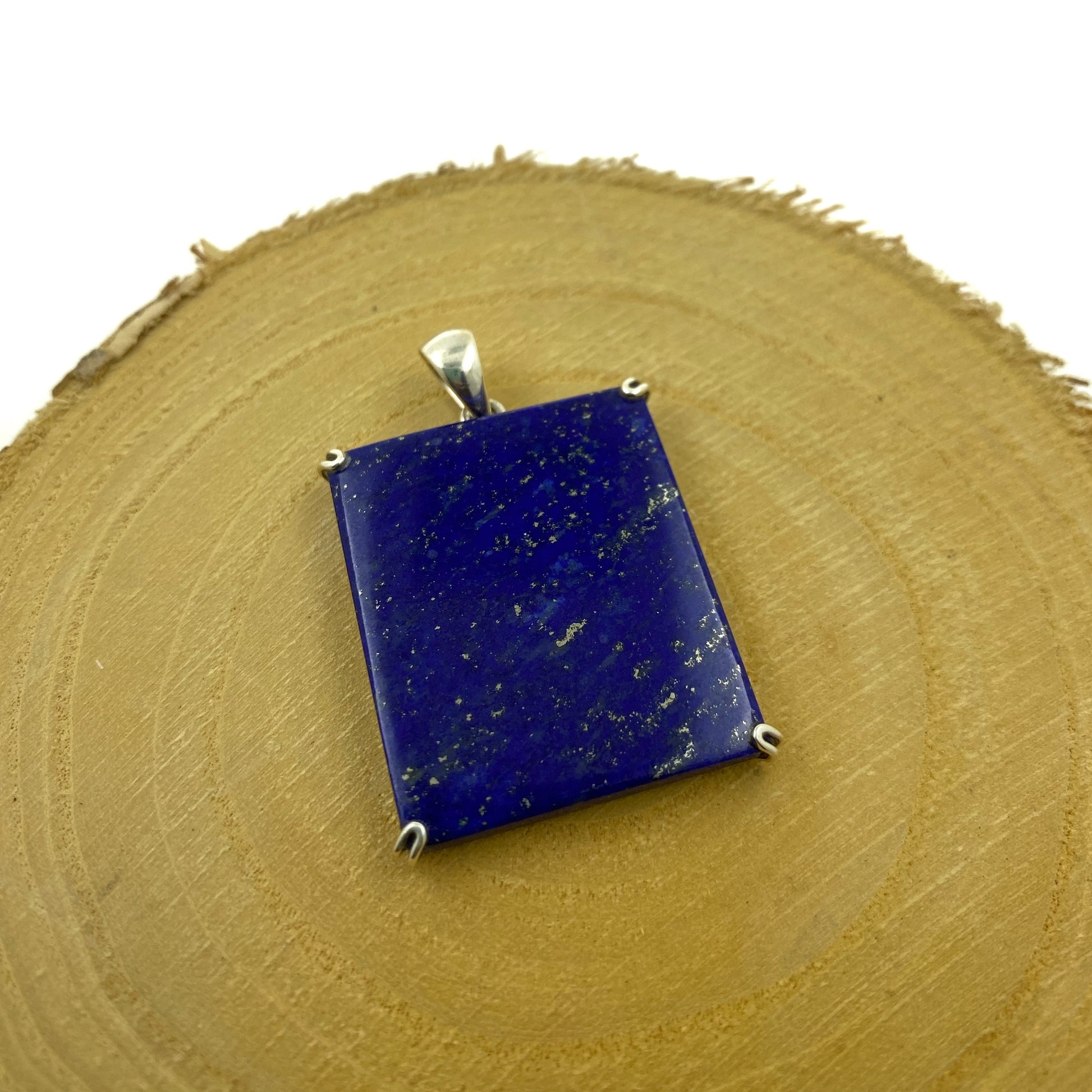 colgante lapislazuli plata