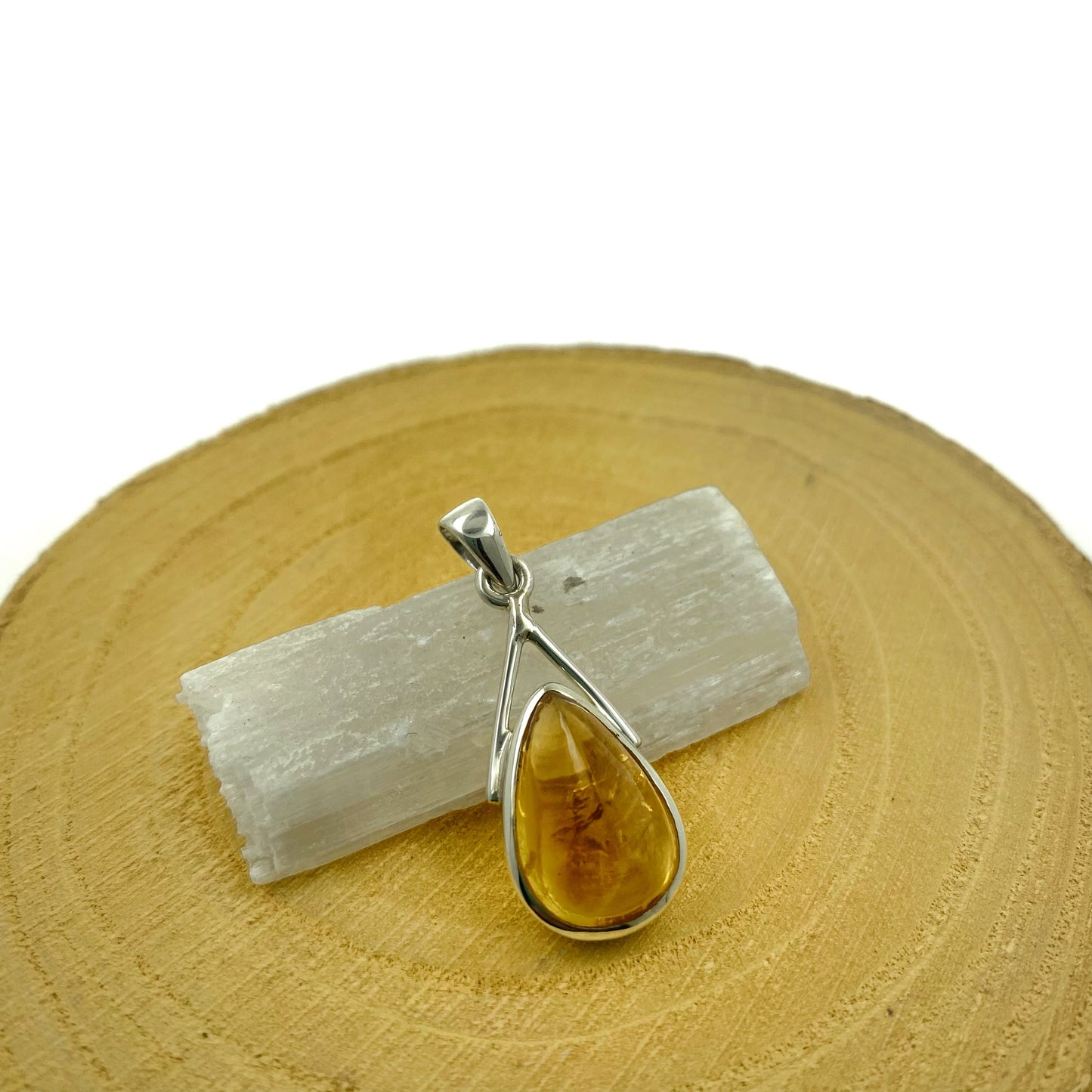 colgante citrino natural pieza unica
