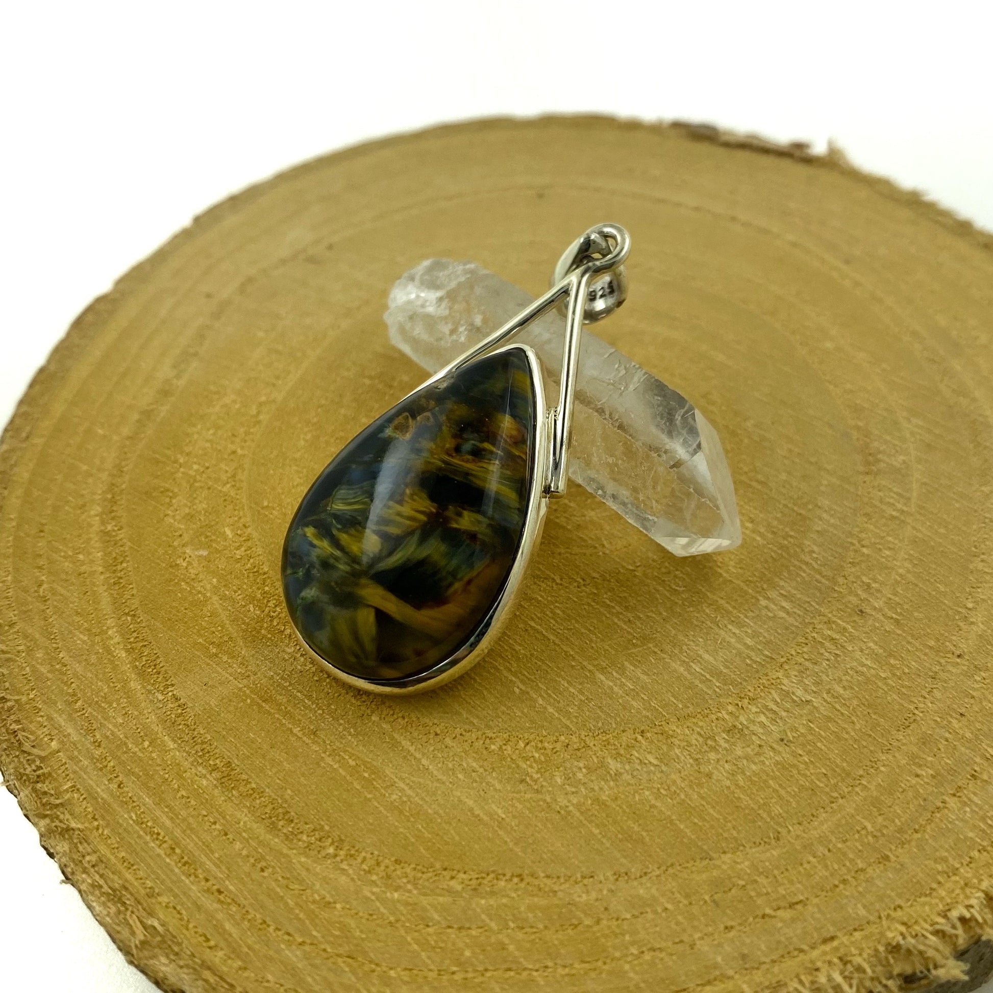 colgante pietersita plata